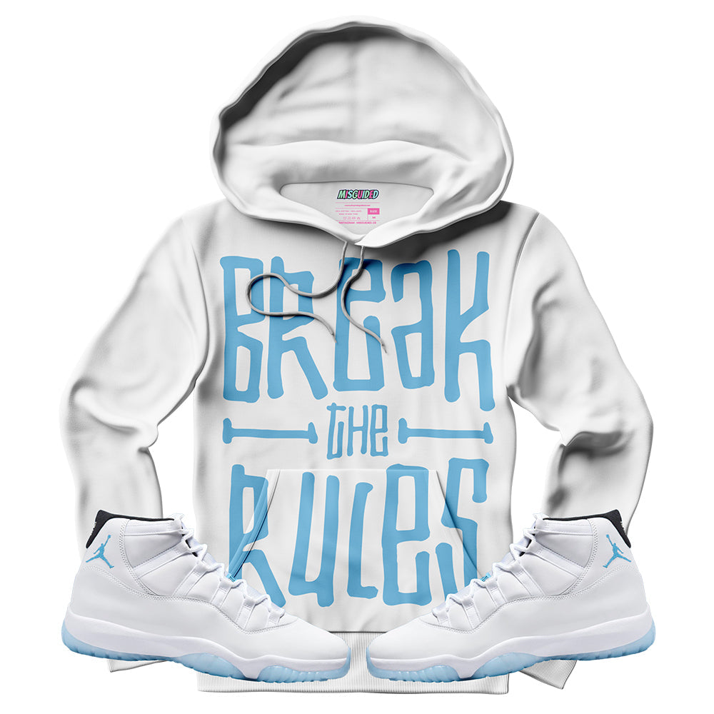Break The Rules (Air Jordan 11 Legend Blue) Hoodie