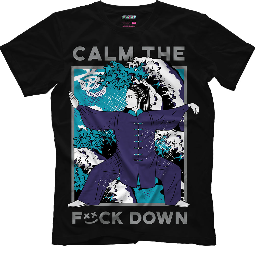 Calm TF Down (Air Jordan 8 Aqua) T-Shirt