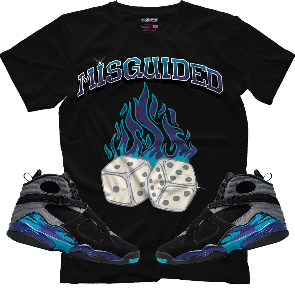 Misguided Dice (Air Jordan 8 Aqua) T-Shirt