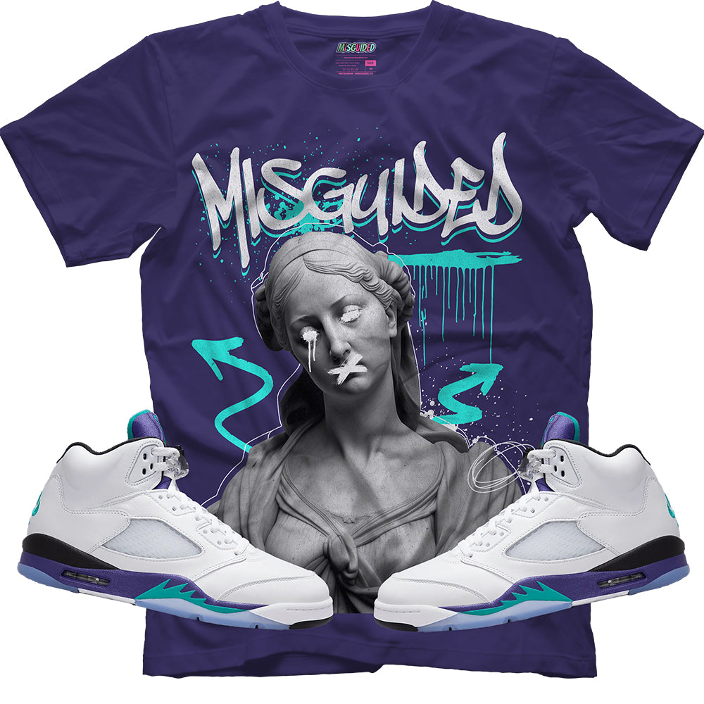 Misguided Illusion (Air Jordan 5 Grape) T-Shirt