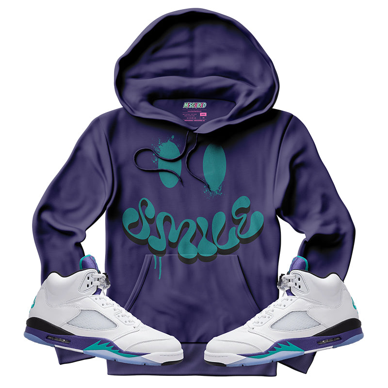 Smile (Air Jordan 5 Grape) Hoodie