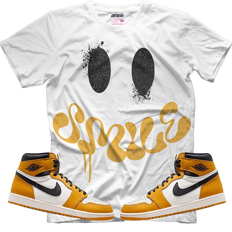 Smile (Air Jordan 1 Retro High OG 'Yellow Ochre') T-Shirt