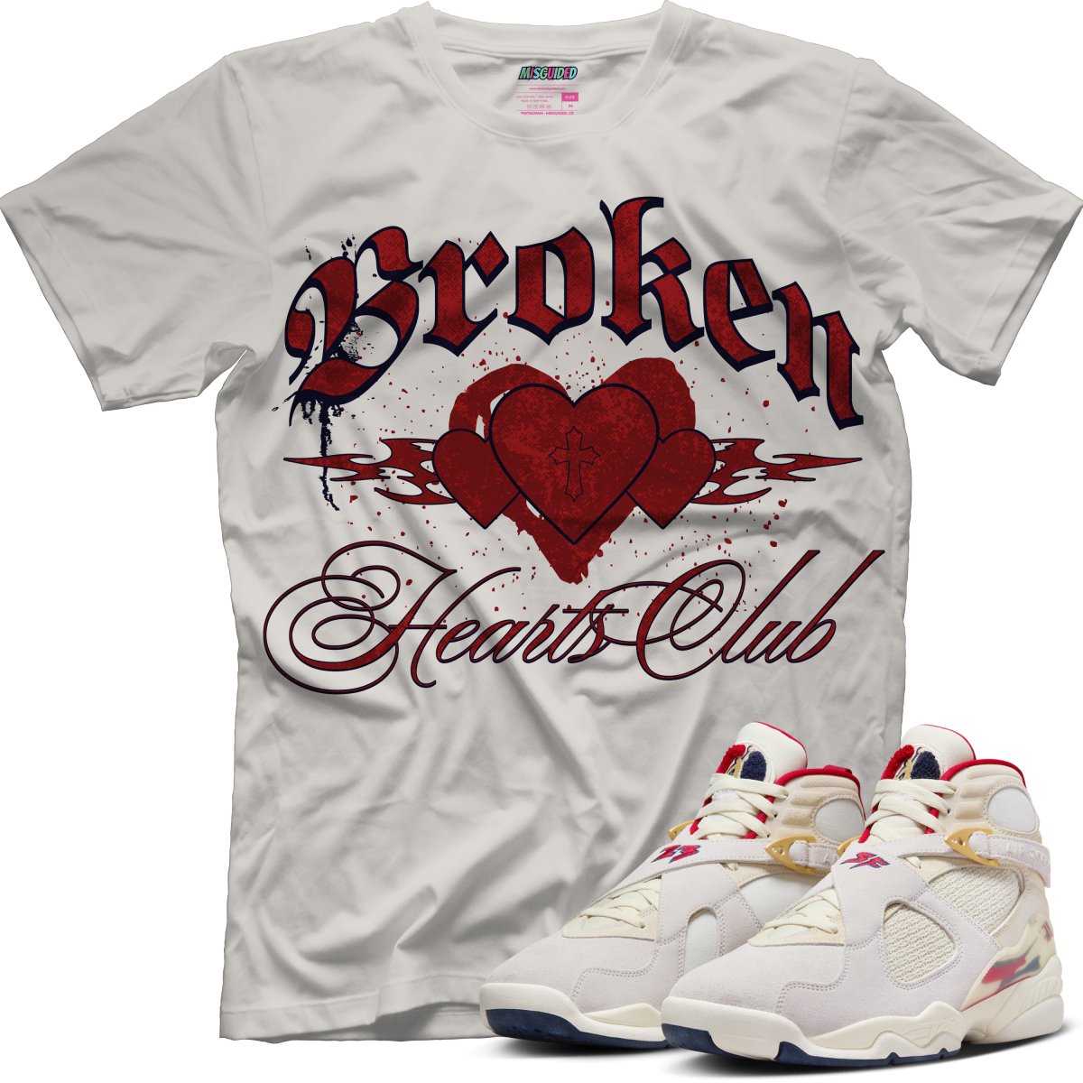Broken Hearts Clubs (SOLEFLY X AIR JORDAN 8 “MI CASA ES SU CASA”) T-Shirt