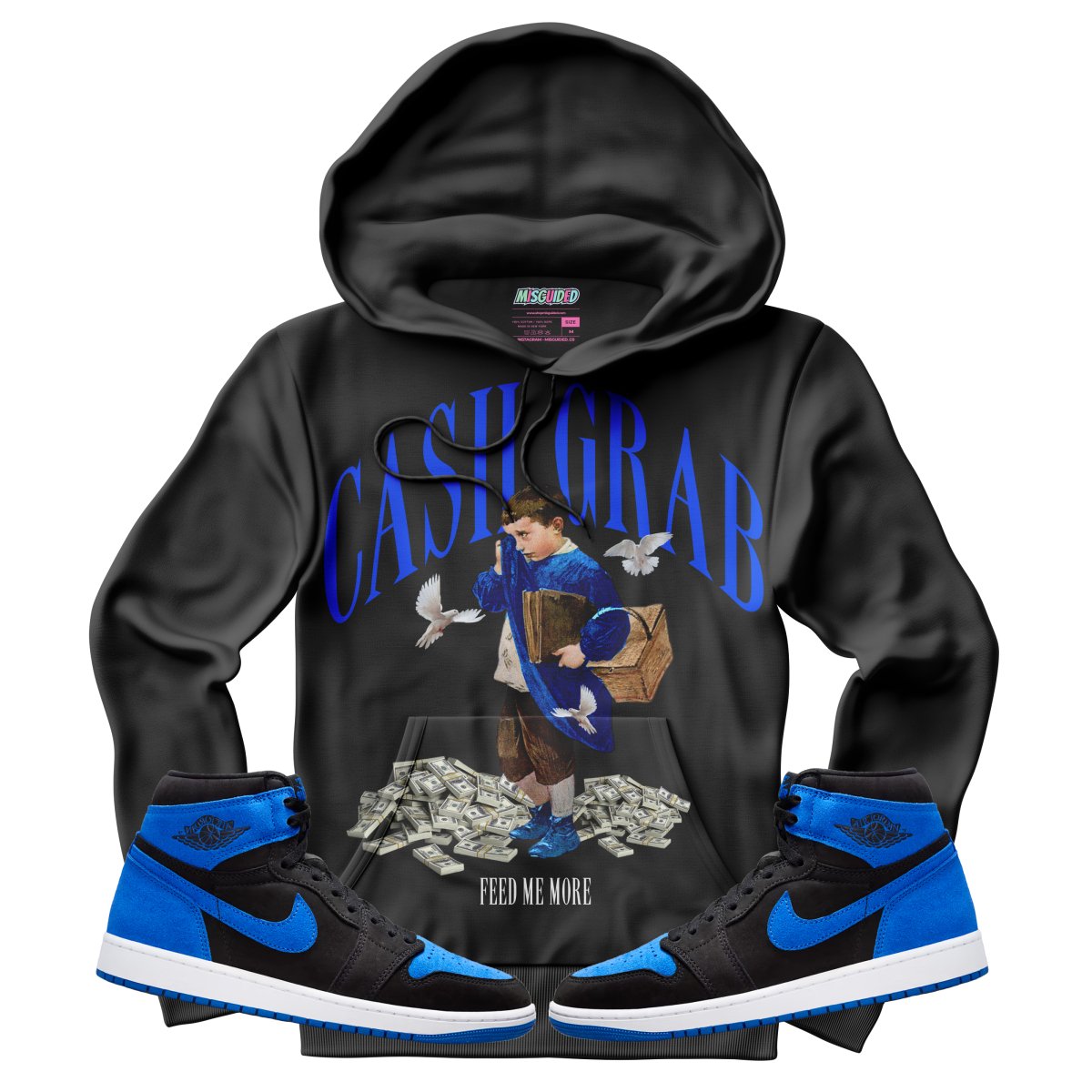 Cash Grab (Air Jordan 1 Royal Reimagined) Hoodie