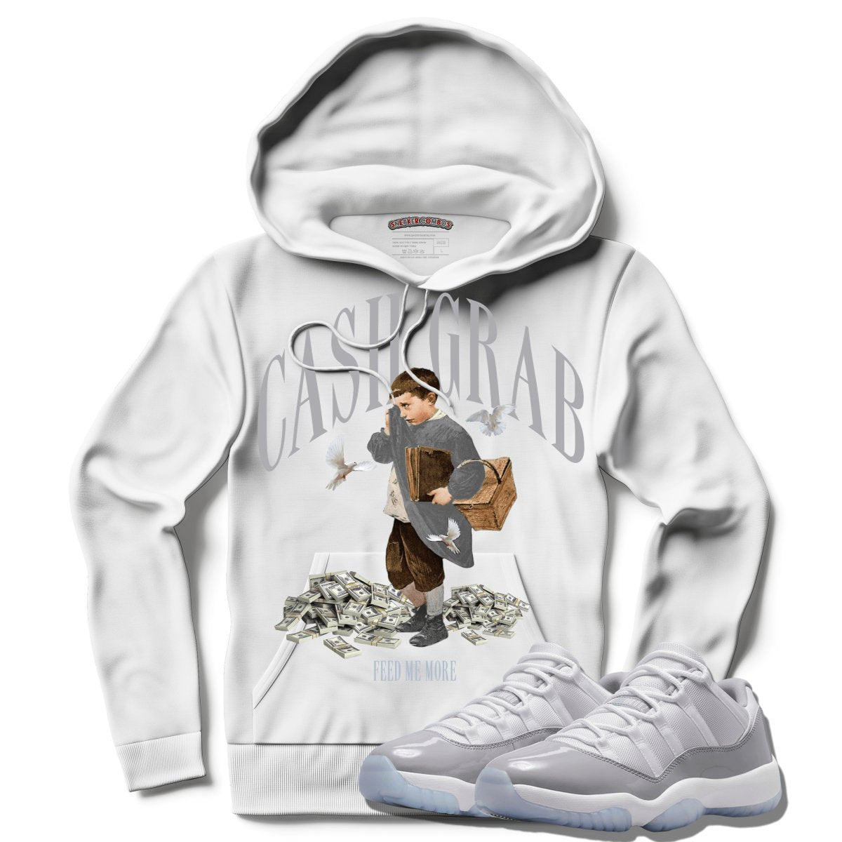 Cash Grab (Air Jordan 11 Cement Grey) Hoodie
