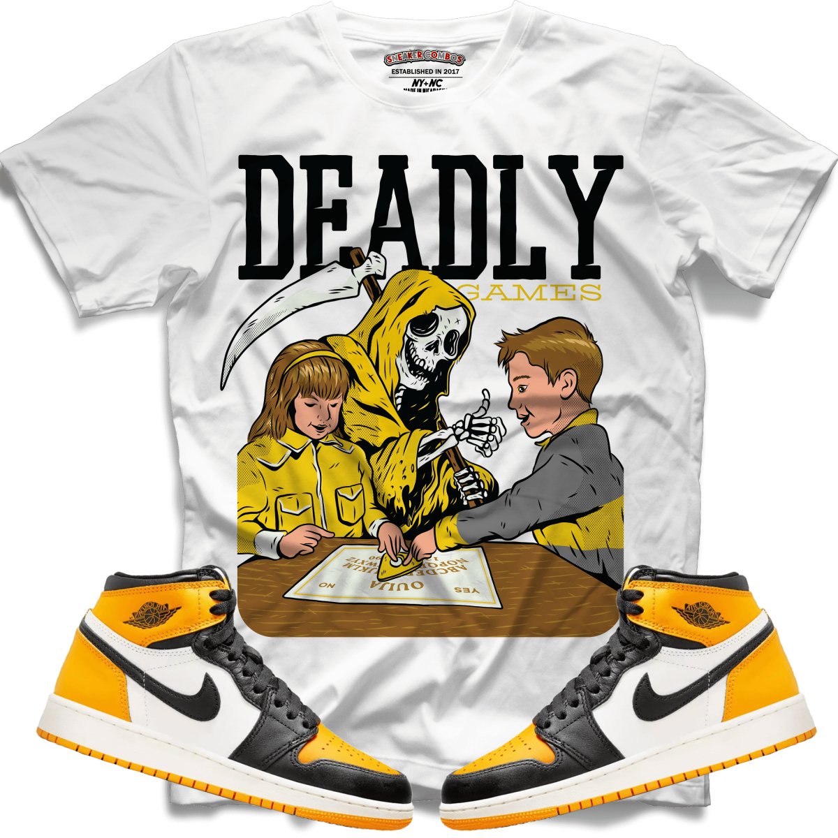 Deadly Games (Retro 1 Taxi) T-Shirt