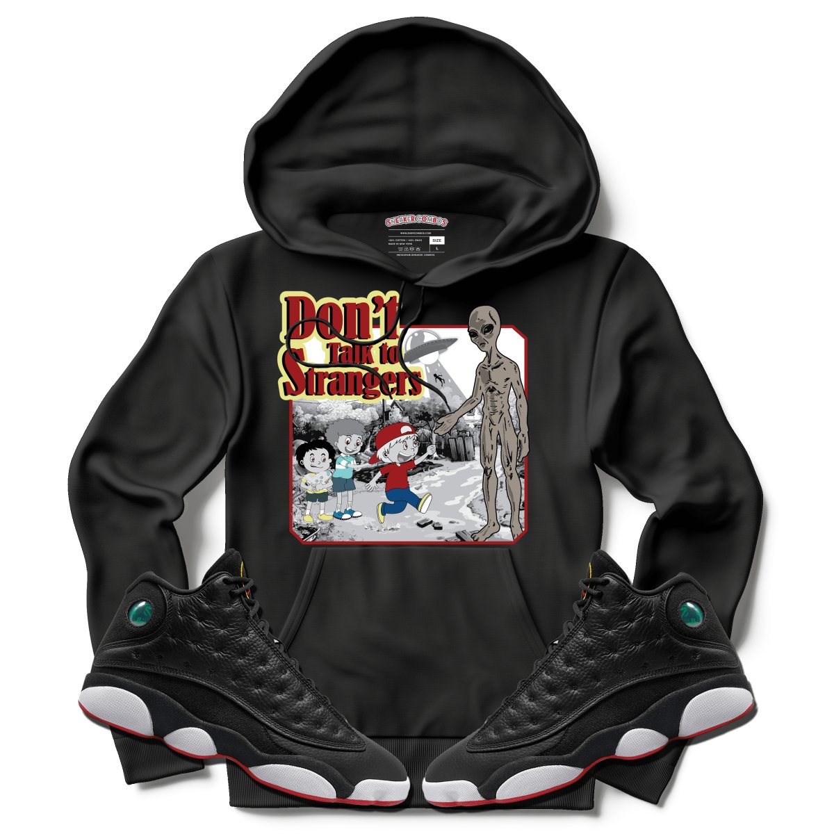 Don't Talk To Strangers (Retro 13 Playoff) Hoodie