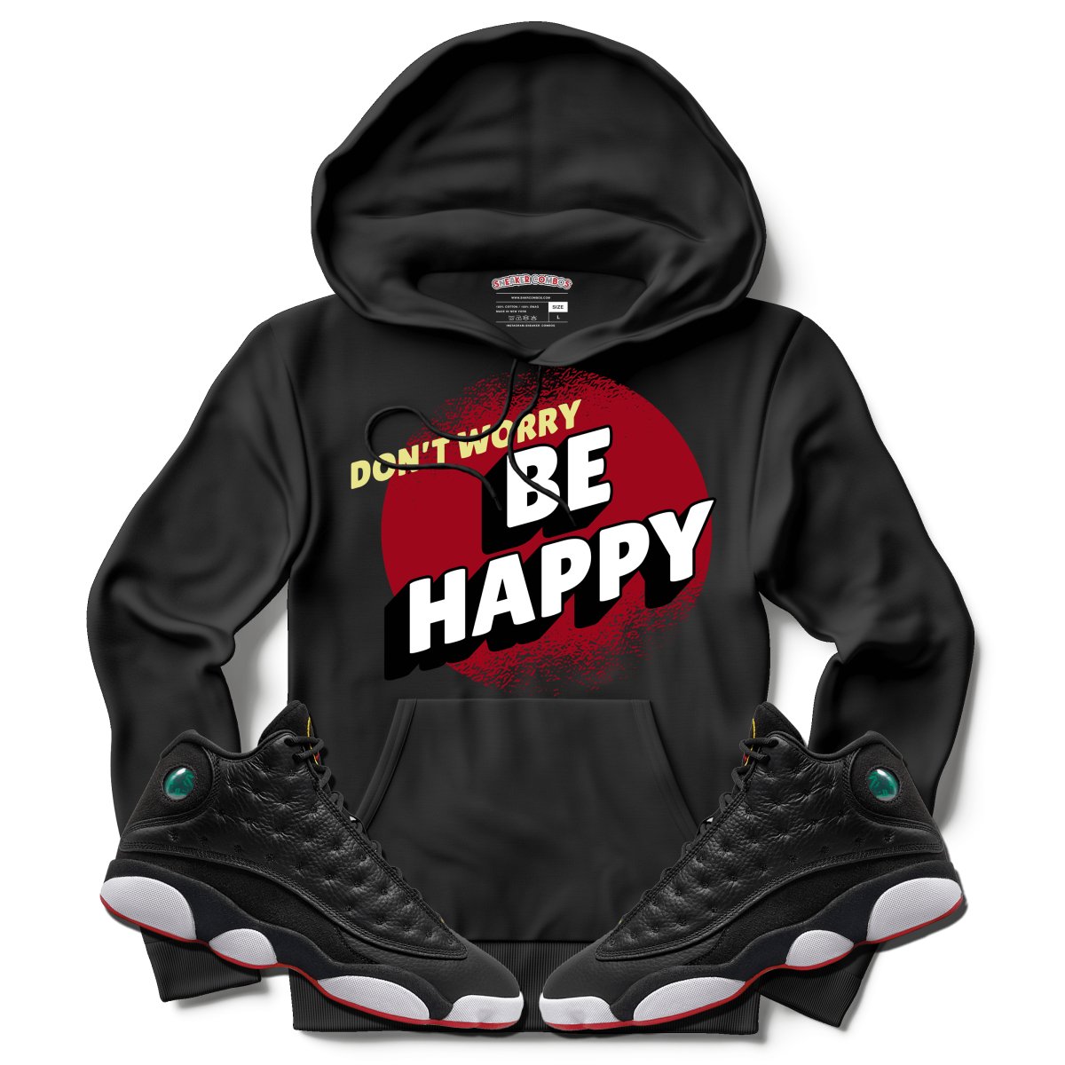 Don't Worry Be Happy (Retro 13 Playoff) Hoodie