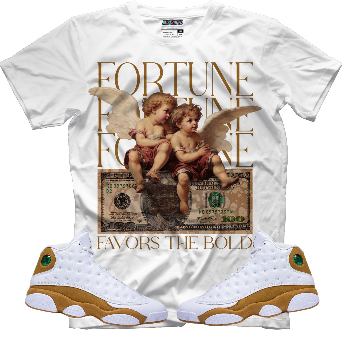 Fortune Favors The Bold (Air Jordan 13 Wheat) T-Shirt