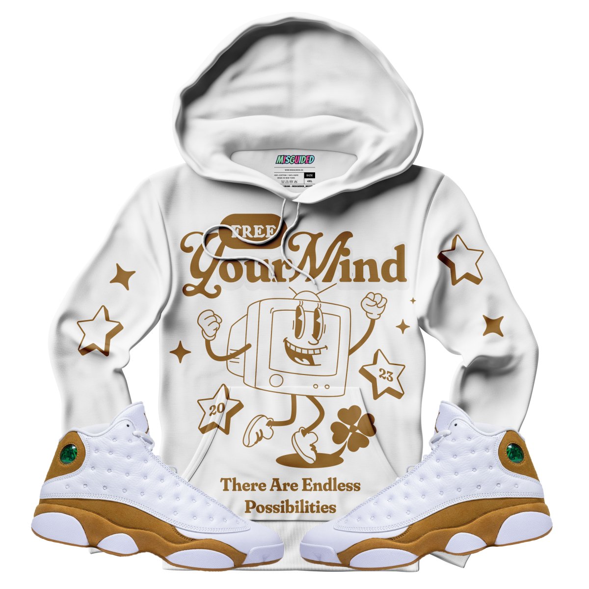 Free Your Mind (Air Jordan 13 Wheat) Hoodie