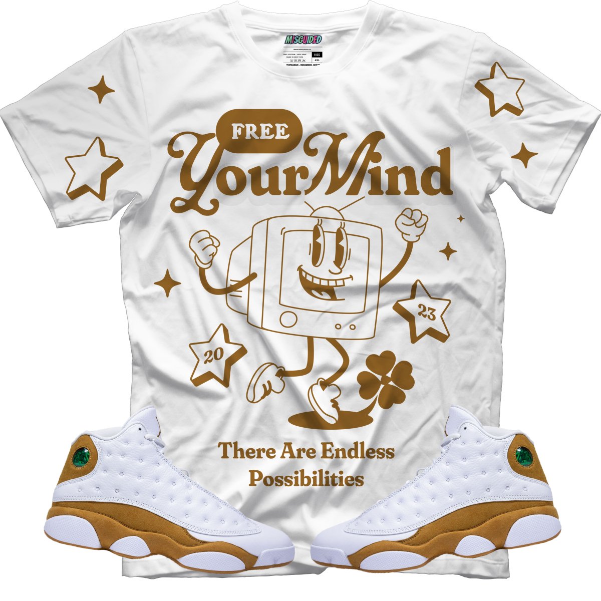 Free Your Mind (Air Jordan 13 Wheat) T-Shirt