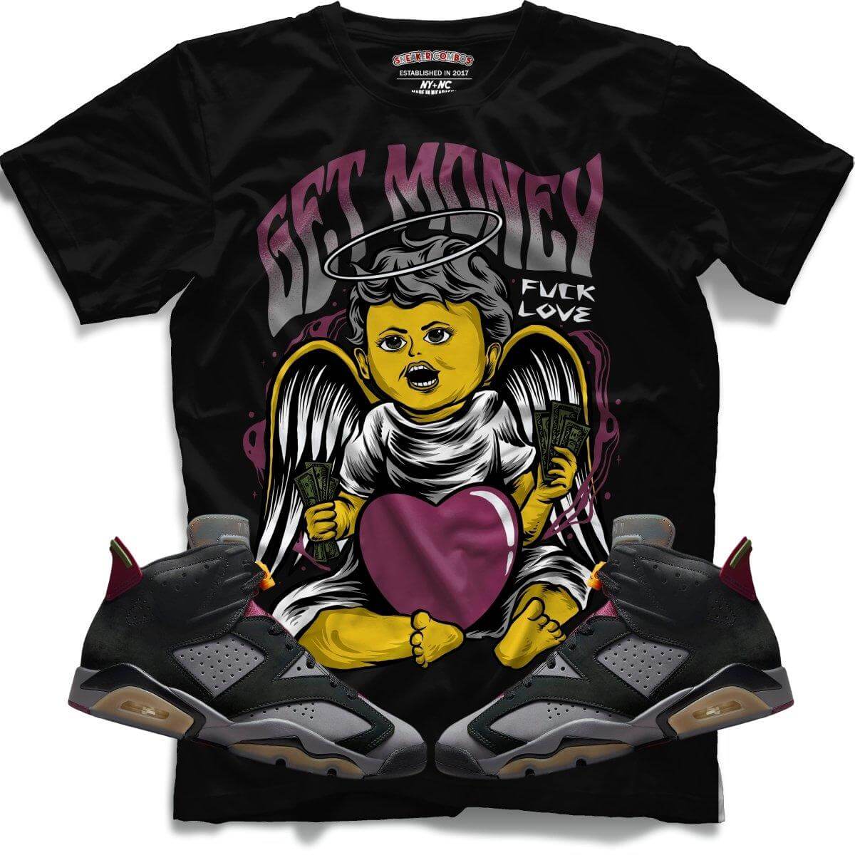 Get Money (Retro 6 Bordeaux) T-Shirt