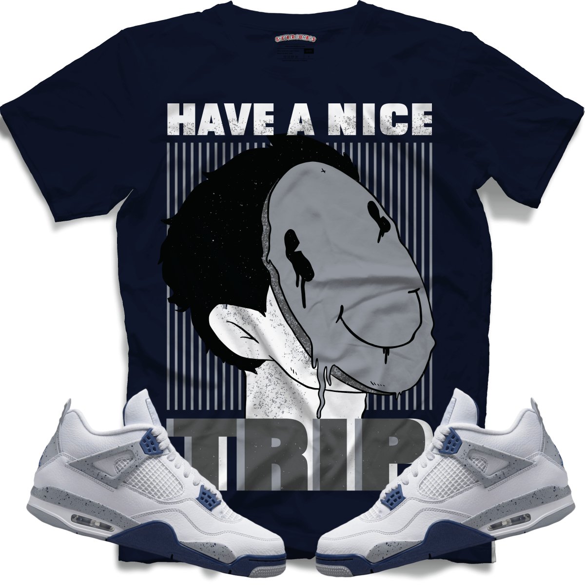 Have A Nice Trip (Retro 4 Midnight Navy) T-Shirt