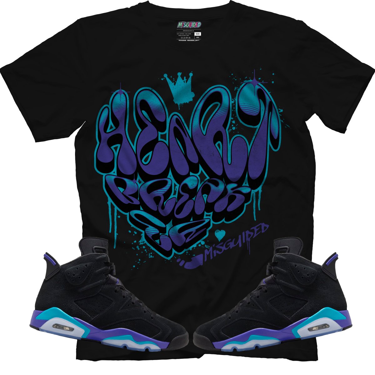 Heart Breaker (Air Jordan 6 Aqua) T-Shirt