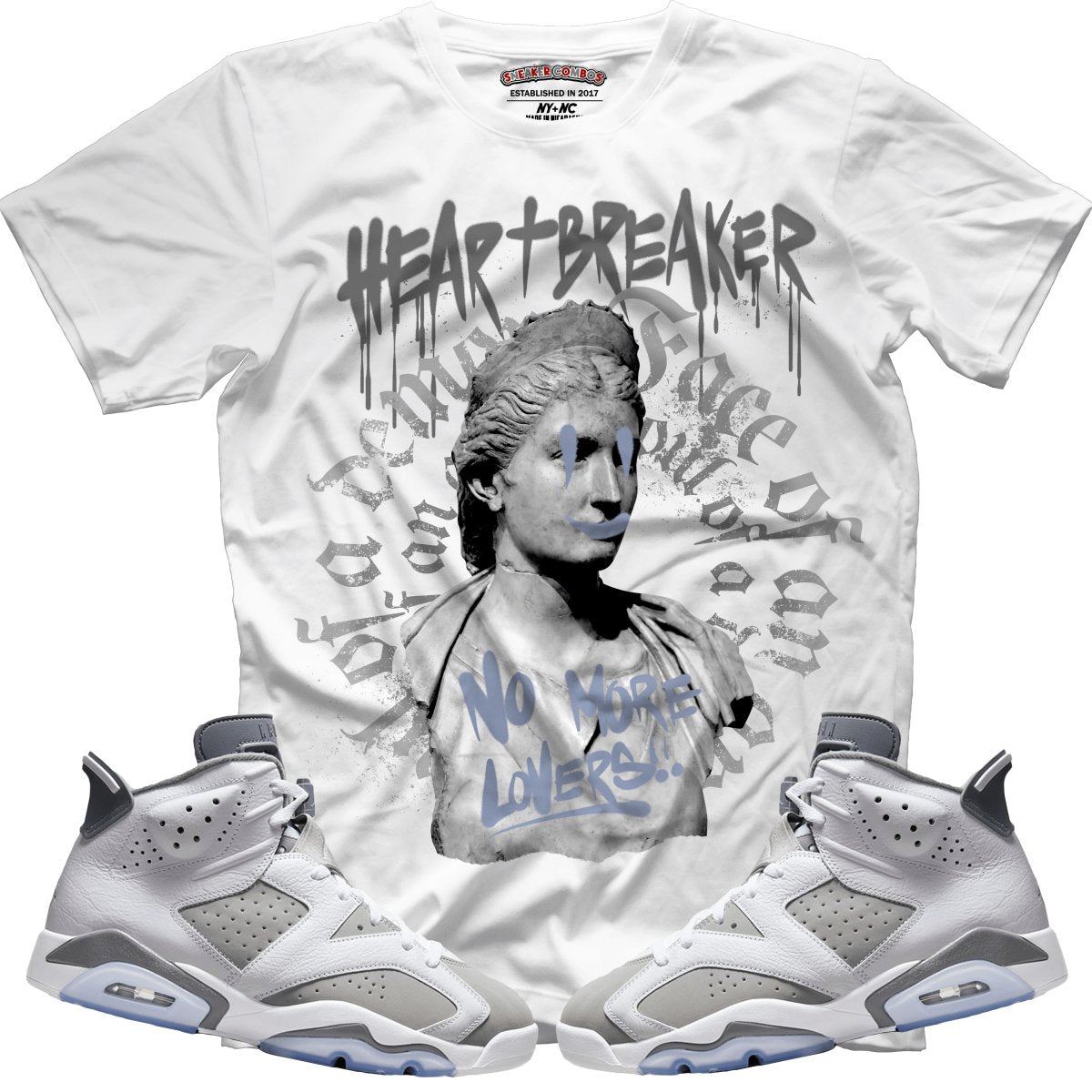 Heart Breaker (Retro 6 Cool Grey) T-Shirt