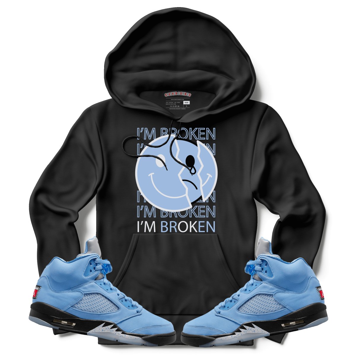 I'm Broken (Retro 5 UNC) Hoodie