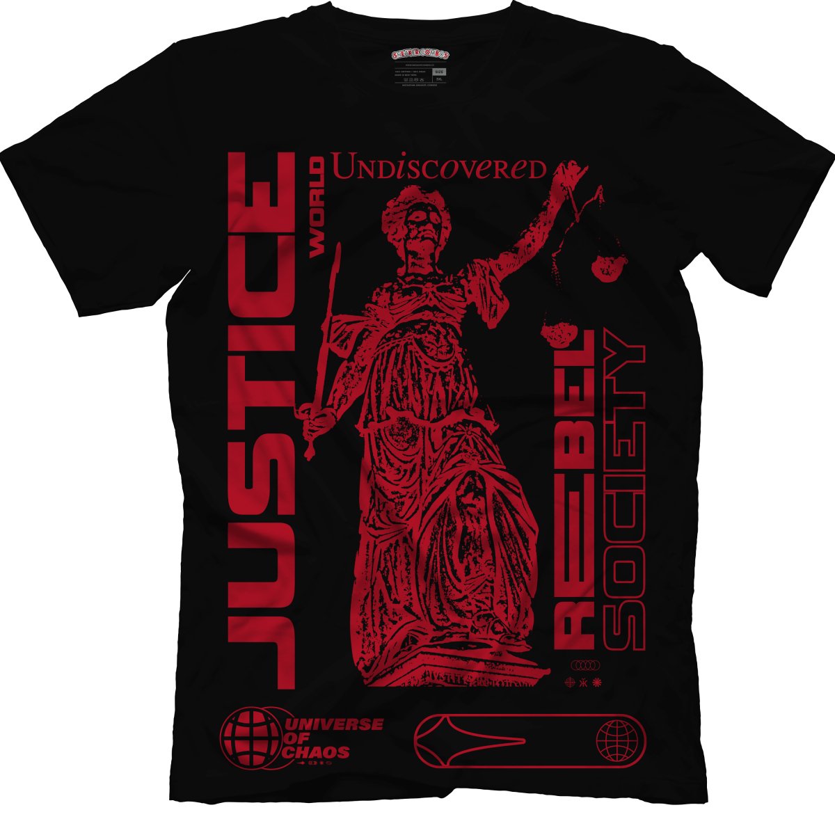 Justice World Undiscovered (Air Jordan 6 Toro Bravo) T-Shirt