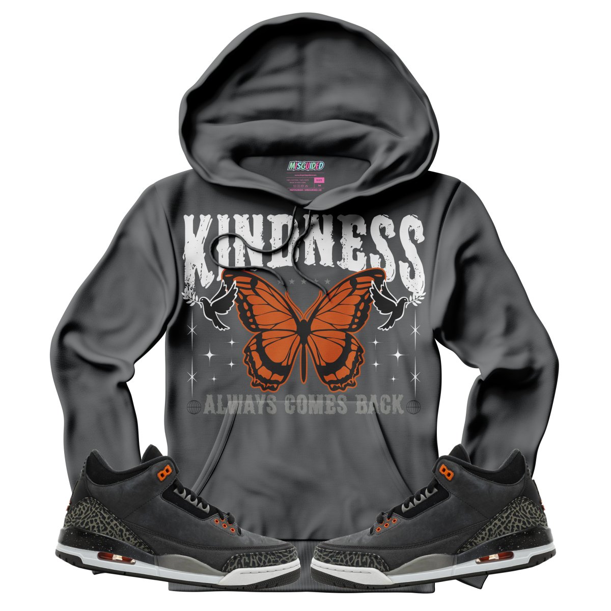 Kindness Always Comes Back (Air Jordan 3 Fear) Hoodie