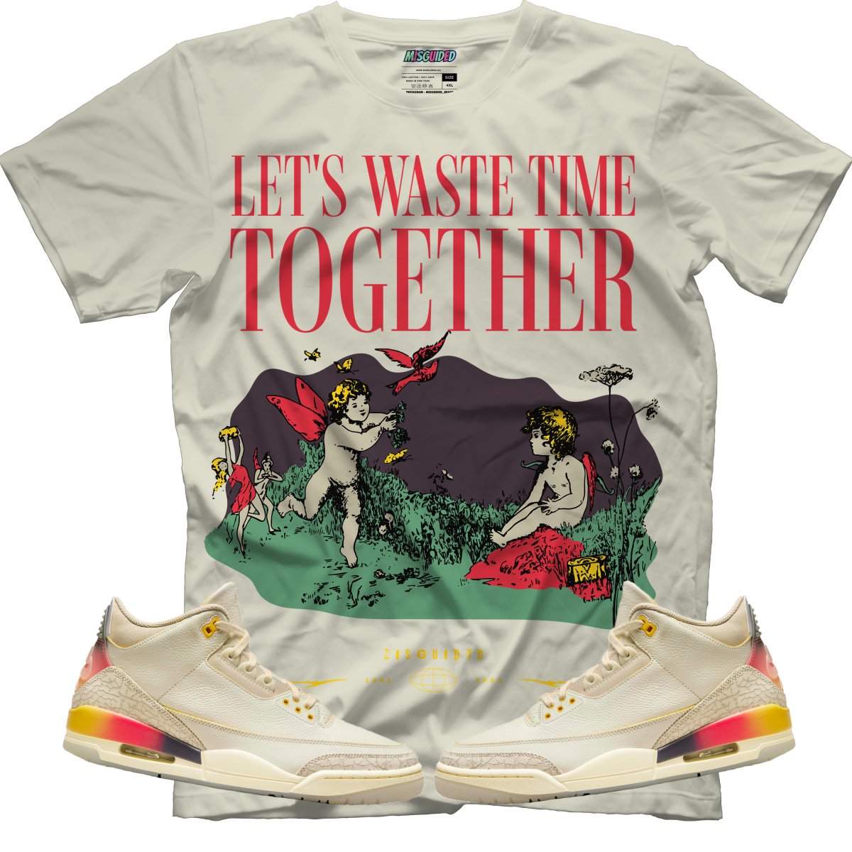 Let's Waste Time Together (Air Jordan 3 J Balvin Medellín Sunset) T-Shirt