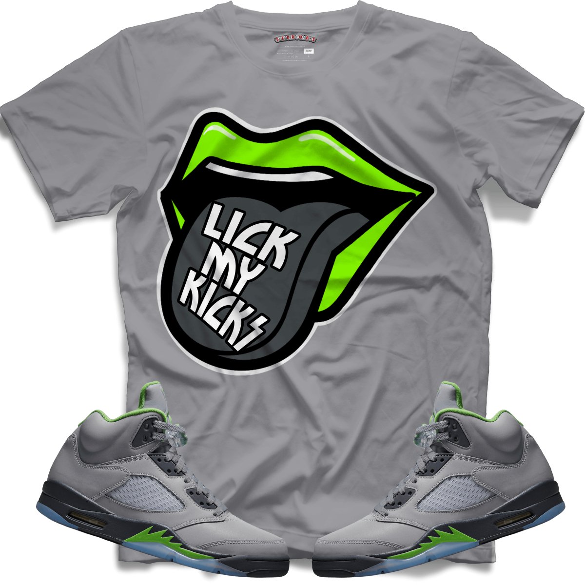 Lick My Kicks (Retro 5 Green Bean) T-Shirt