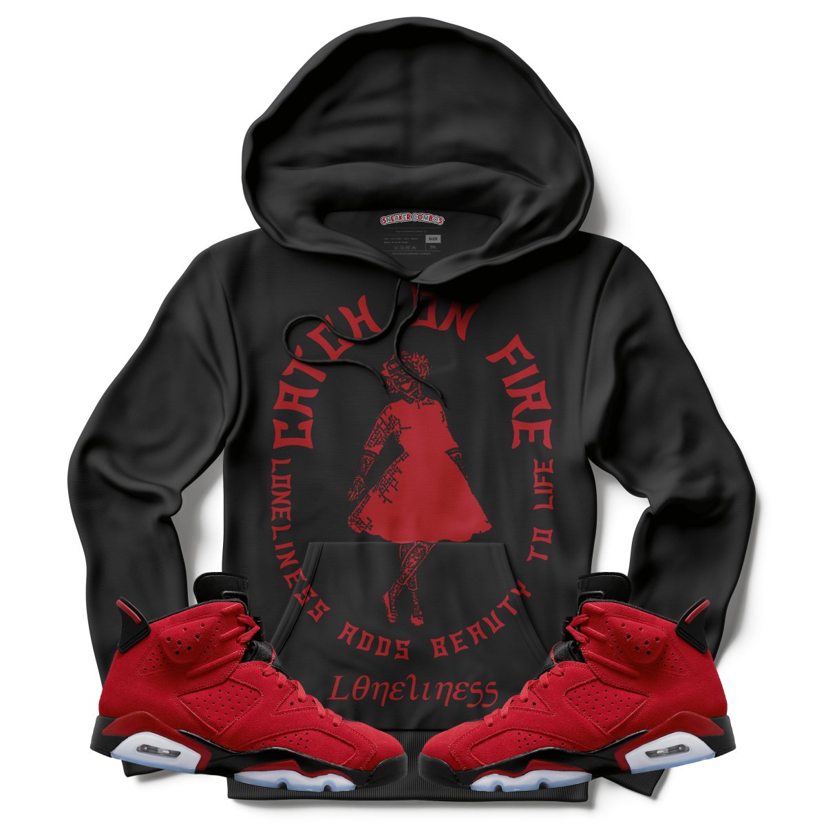 Loneliness Adds Beauty To Life (Air Jordan 6 Toro Bravo) Hoodie
