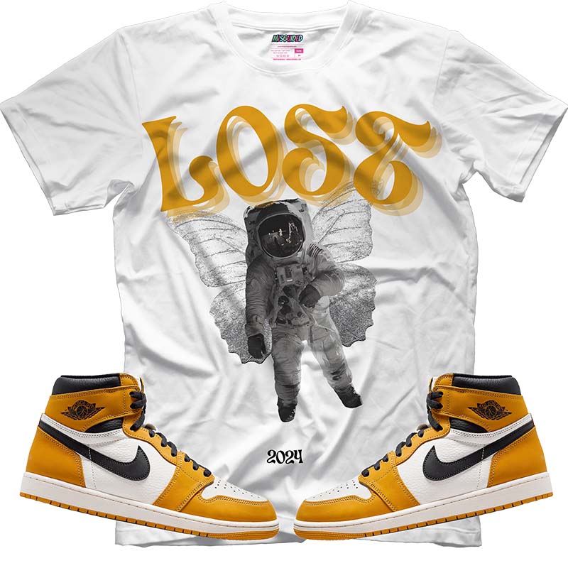 Lost (Air Jordan 1 Retro High OG 'Yellow Ochre') T-Shirt