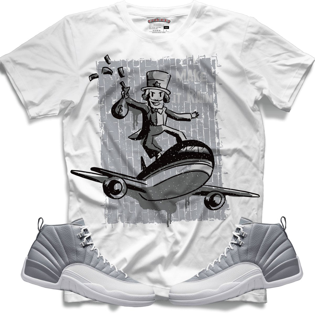Make It Rain (Retro 12 Stealth) T-Shirt