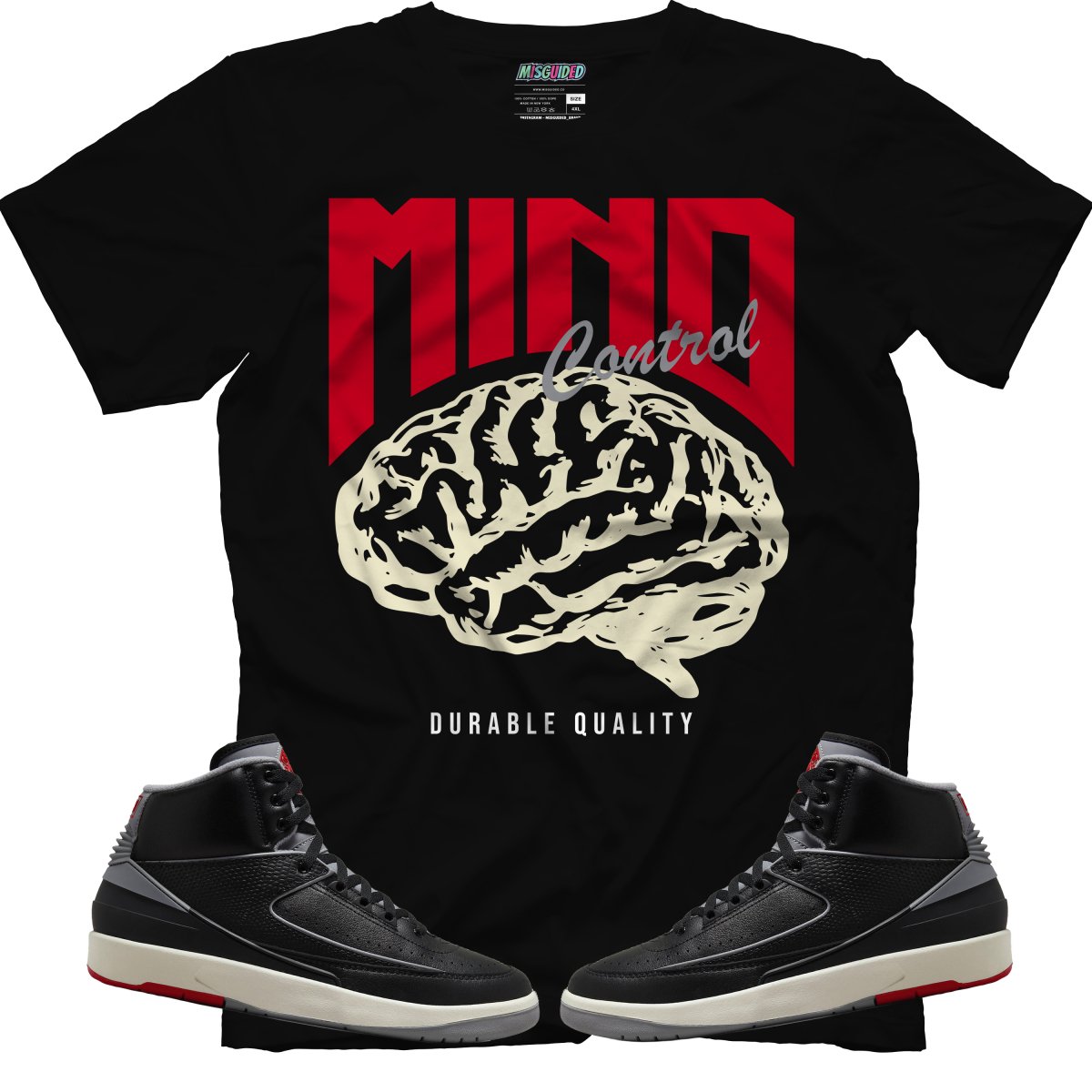 Mind Control (Air Jordan 2 Black Cement) T-Shirt
