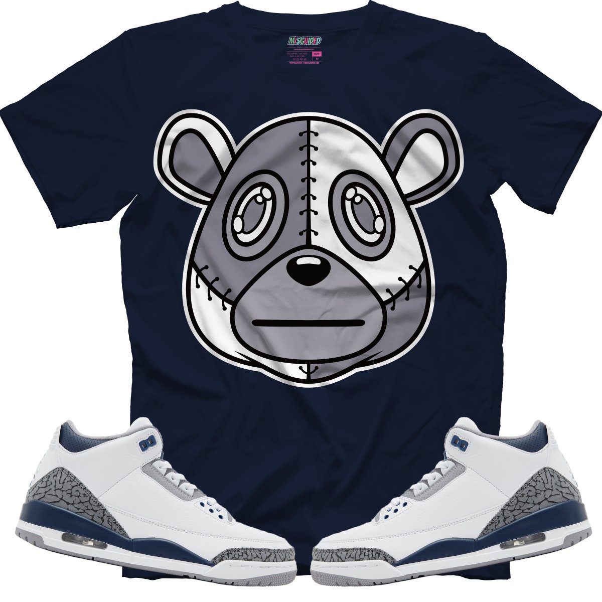Misguided (Air Jordan 3 White Navy) T-Shirt