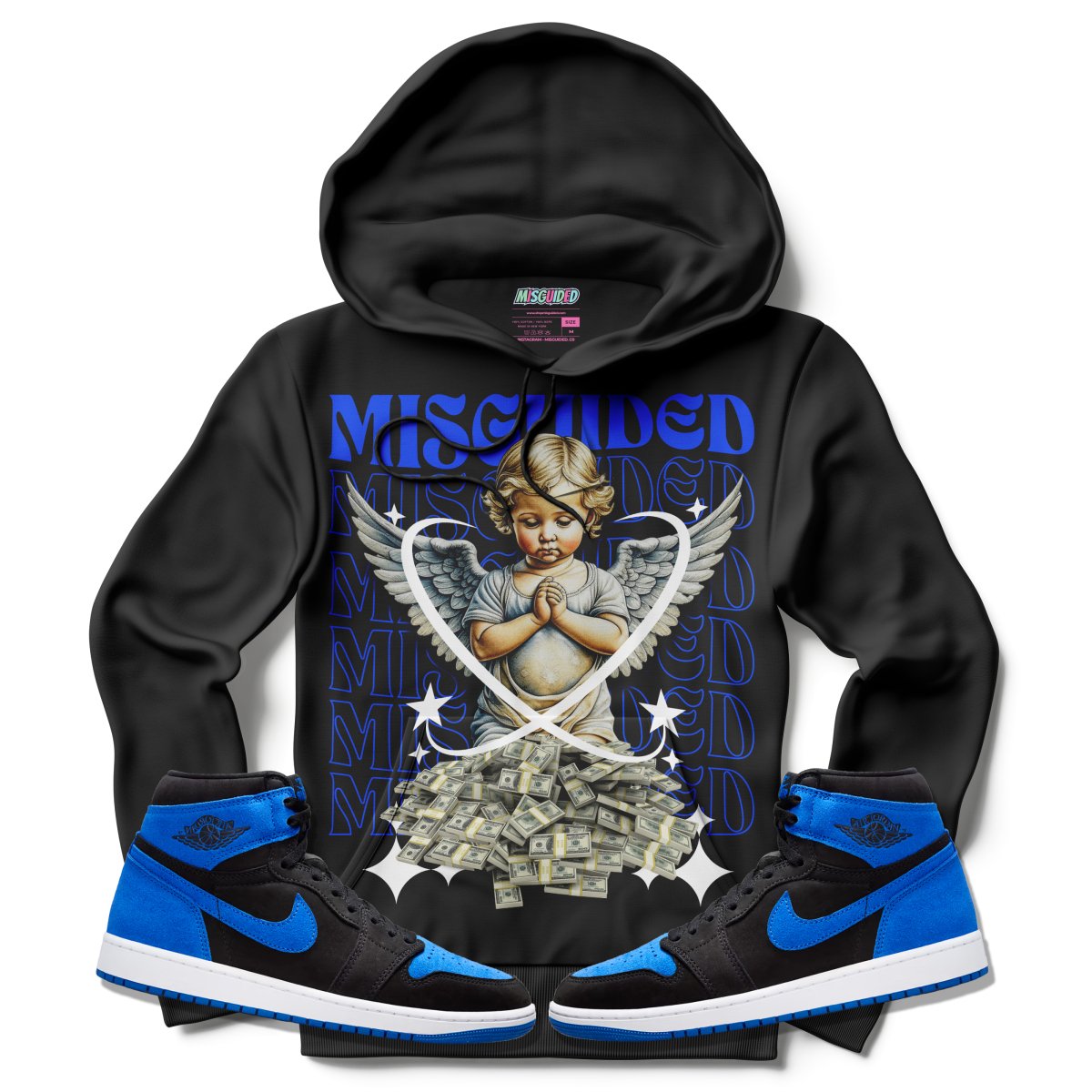 Misguided Angel (Air Jordan 1 Royal Reimagined) Hoodie