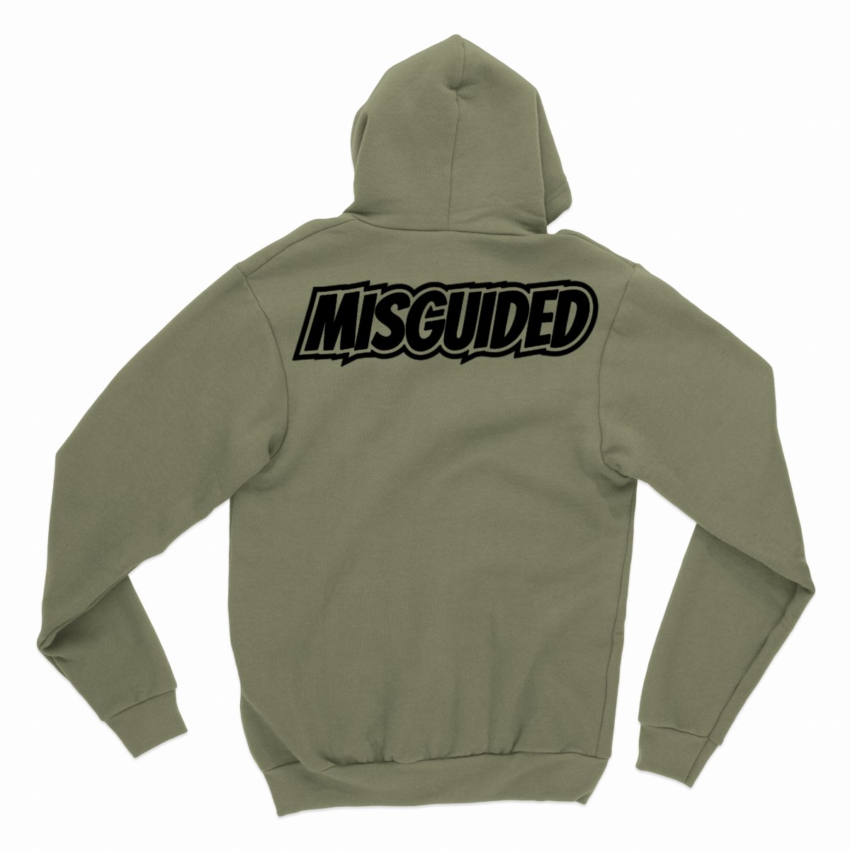 Misguided Chenille (Red Oreo 6's) Hoodie - Olive Green