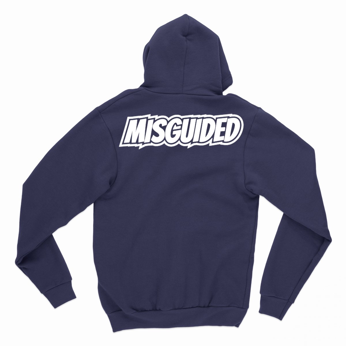 Misguided Chenille (UNC 6's) Hoodie - Navy Blue