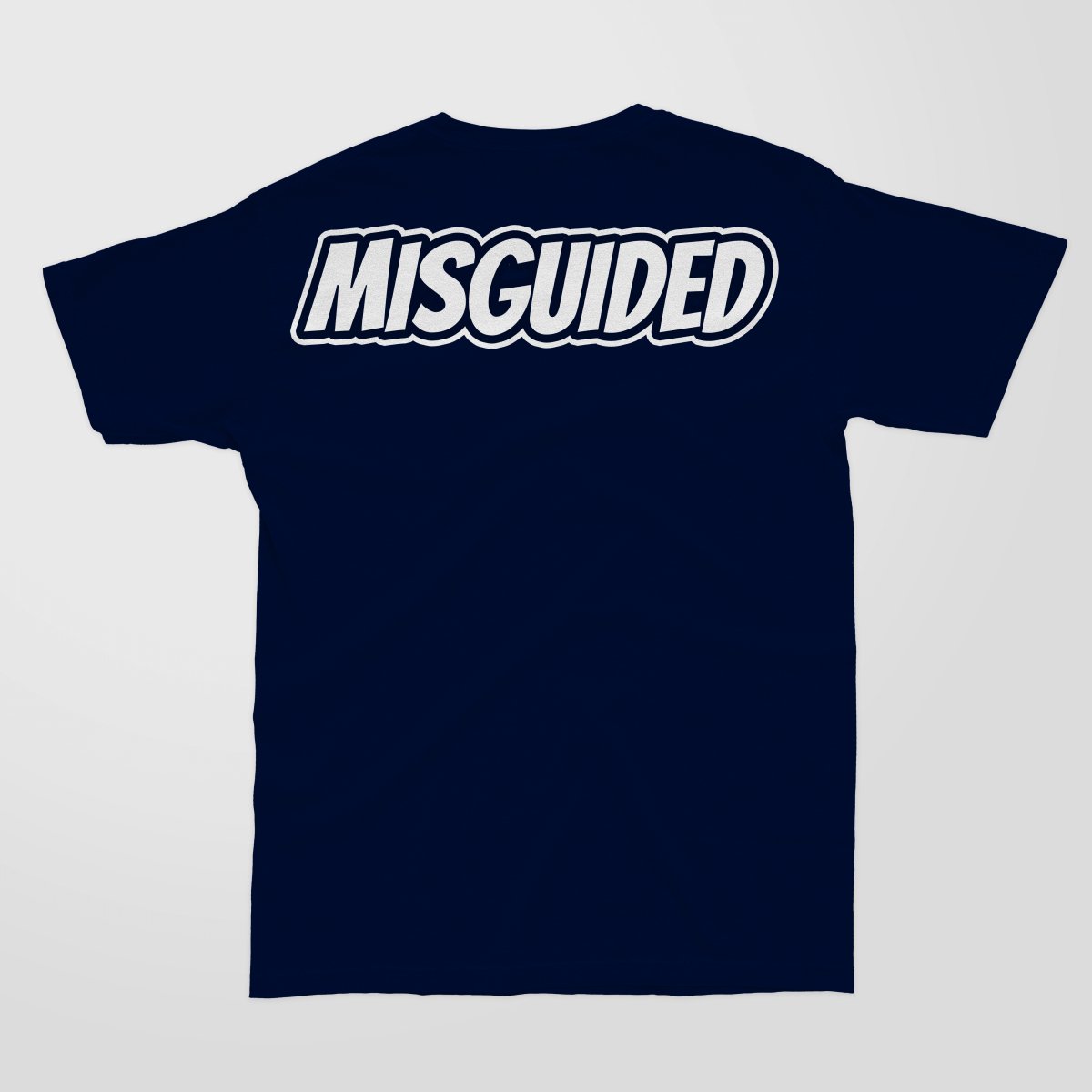 Misguided Chenille (UNC 6's) T-Shirt - Navy Blue