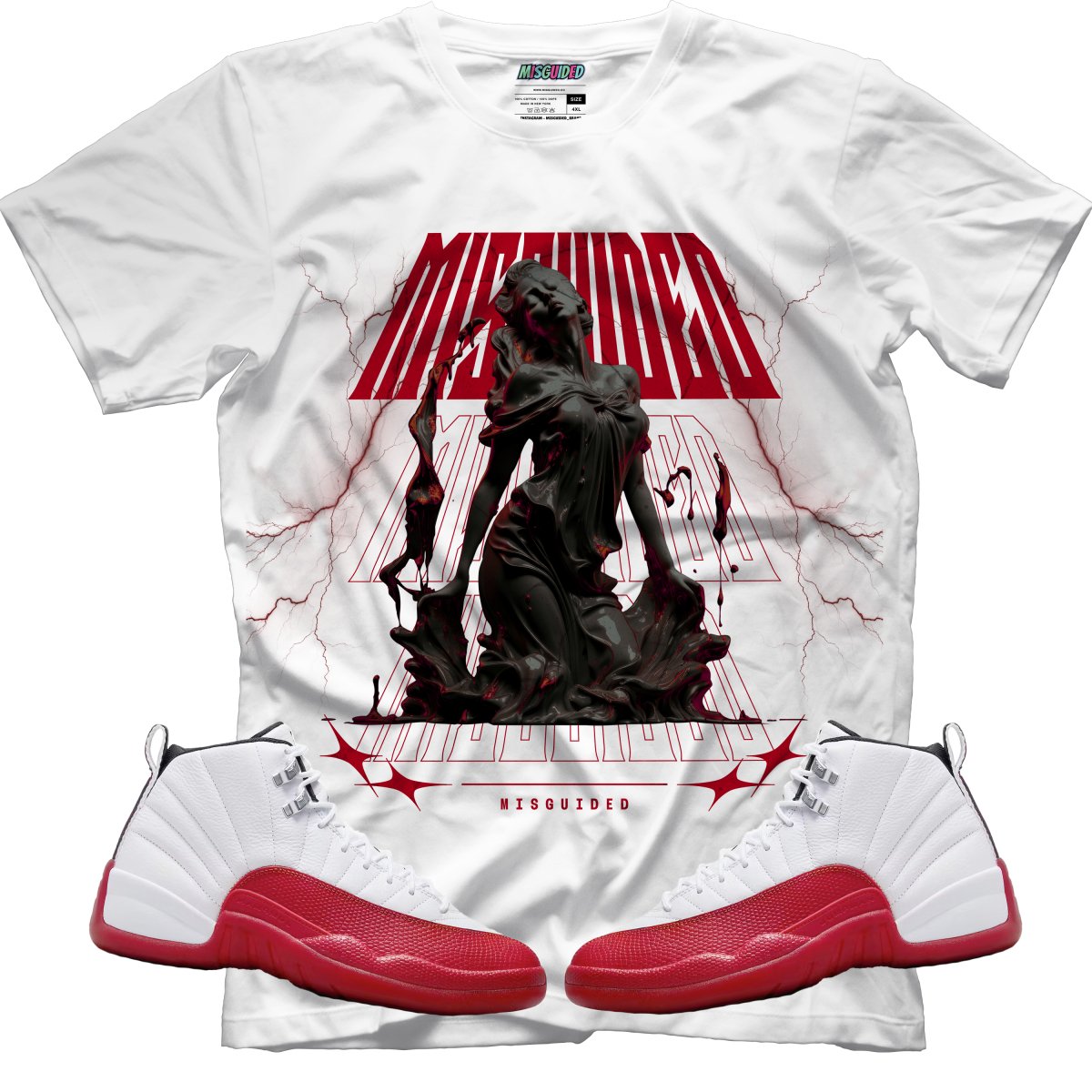Misguided Godess (Air Jordan 12 Cherry) T-Shirt