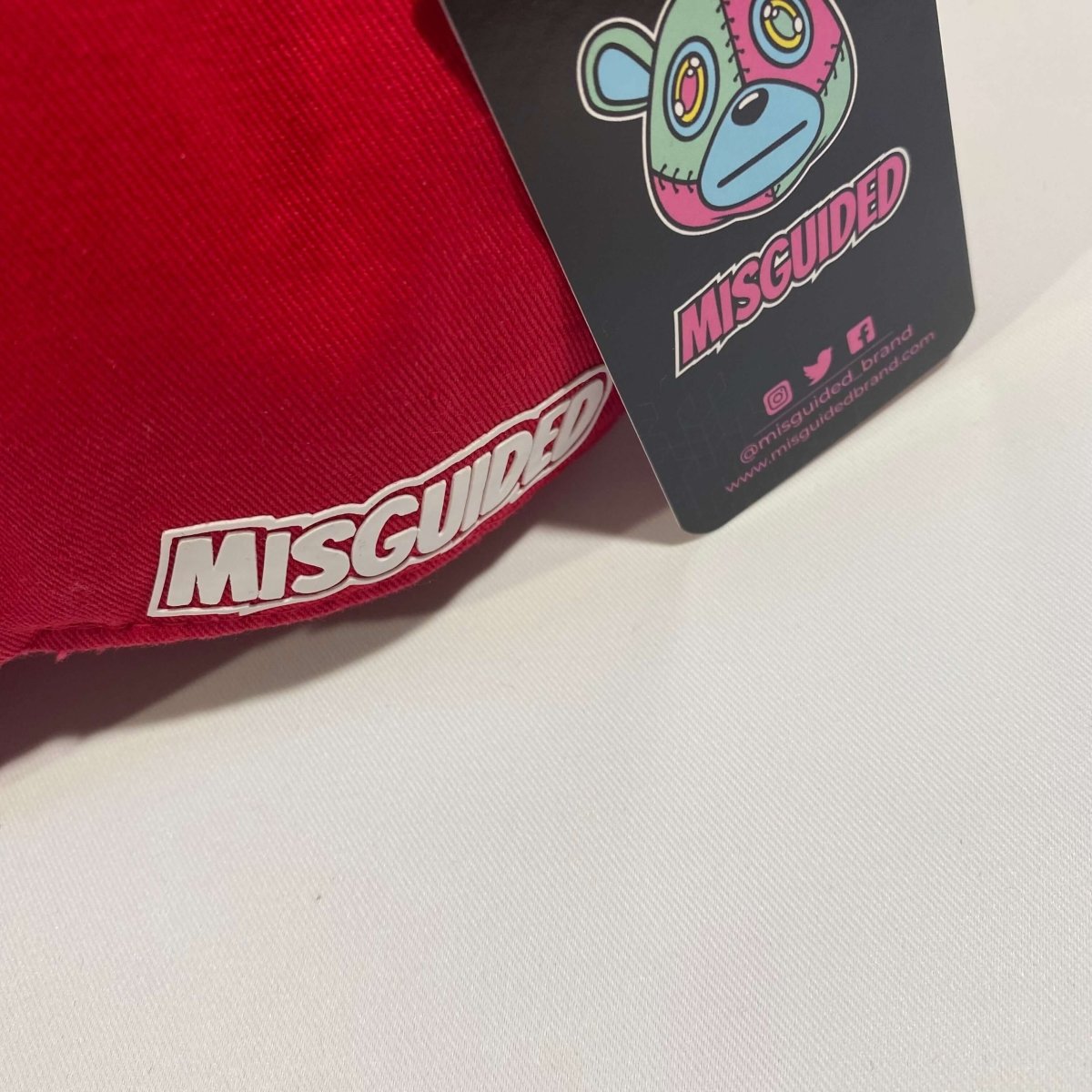 Misguided (Loud Hands) Distressed Dad Hat - Red
