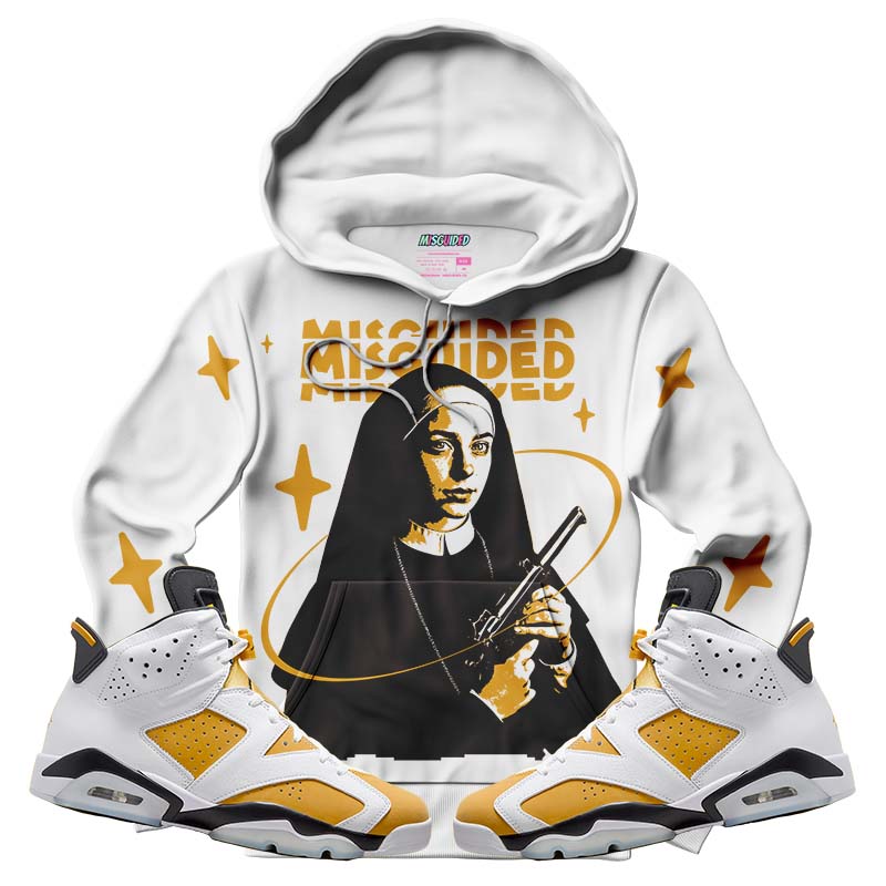 Misguided Nun (Air Jordan 6 Retro Yellow Ochre) Hoodie