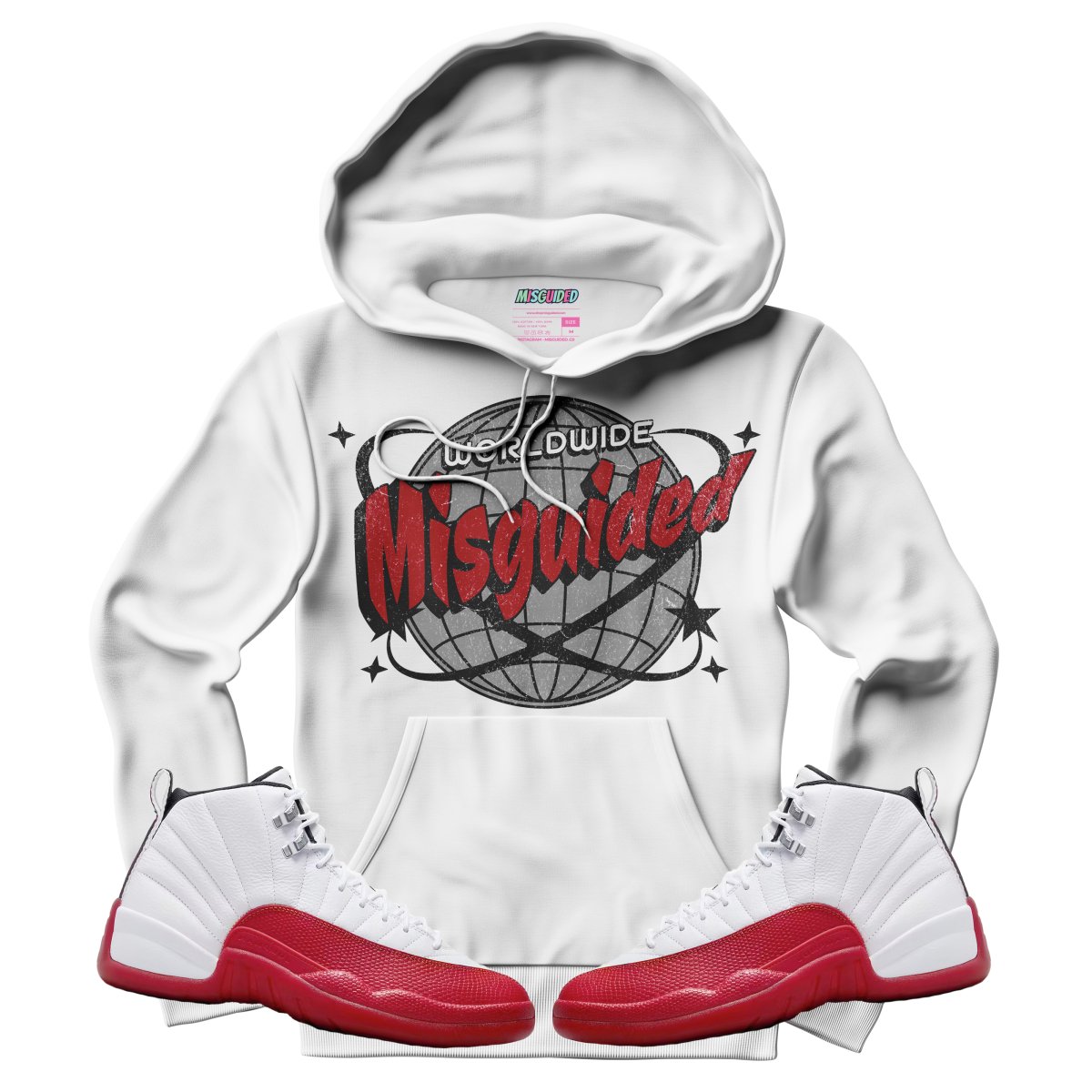 Misguided Worldwide (Air Jordan 12 Cherry) Hoodie