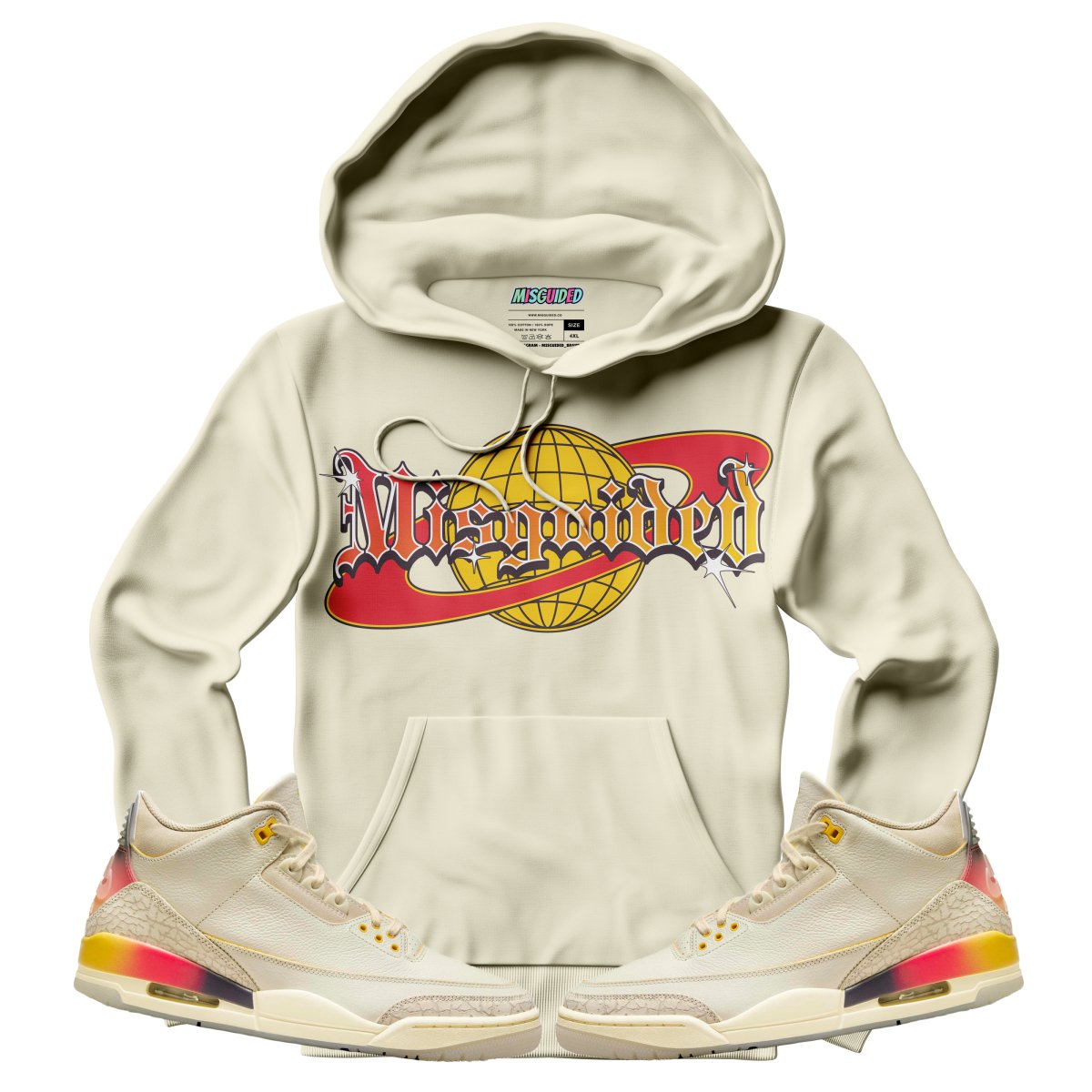 Misguided Y2K (Air Jordan 3 J Balvin Medellín Sunset) Hoodie