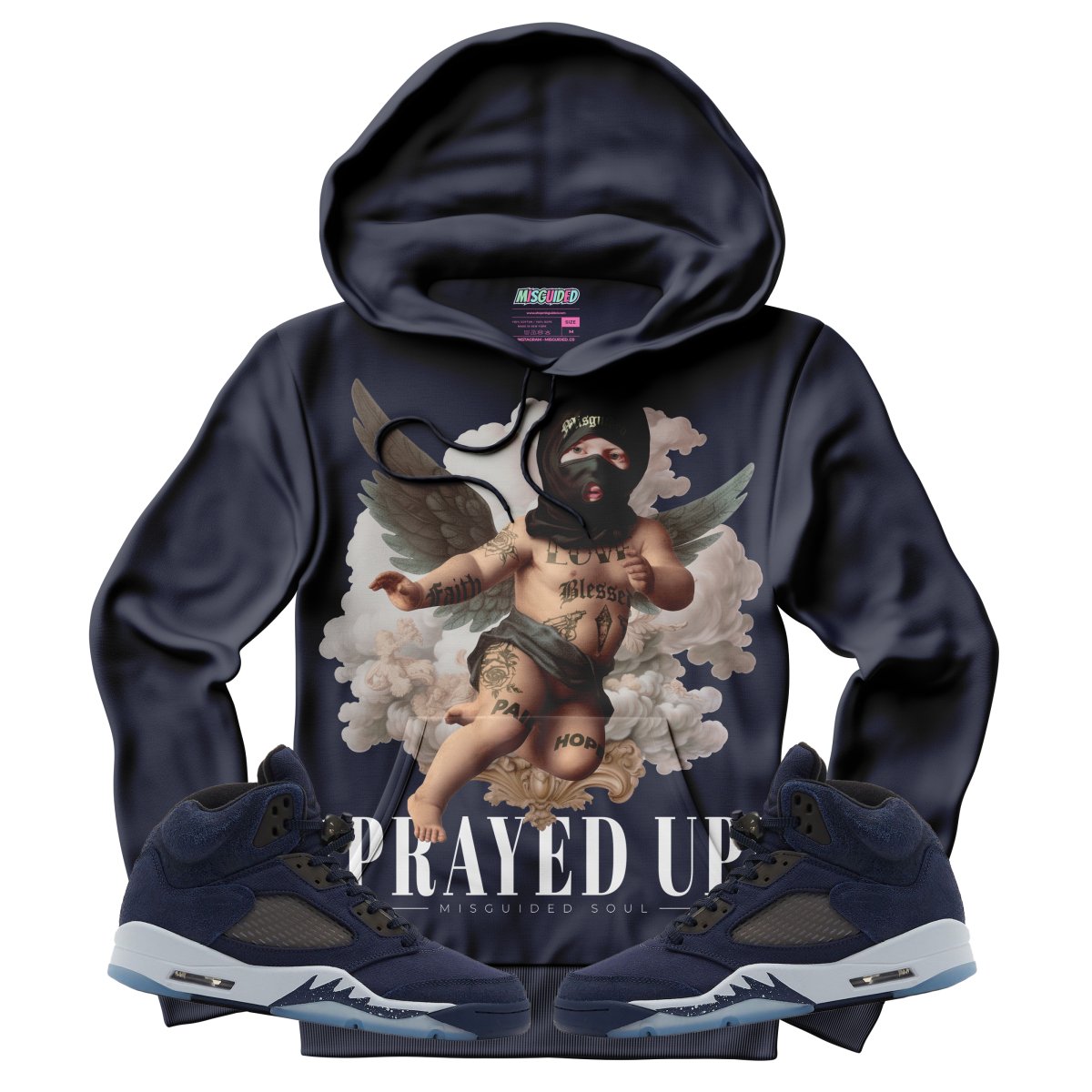 Prayed Up (Air Jordan 5 Midnight Navy) Hoodie