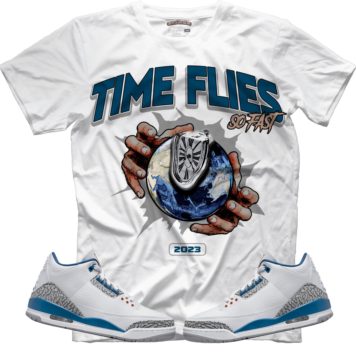 Time Flies (Air Jordan 3 “Wizards” PE) T-Shirt