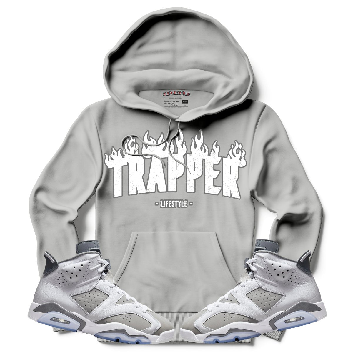 Trapper (Retro 6 Cool Grey) Hoodie