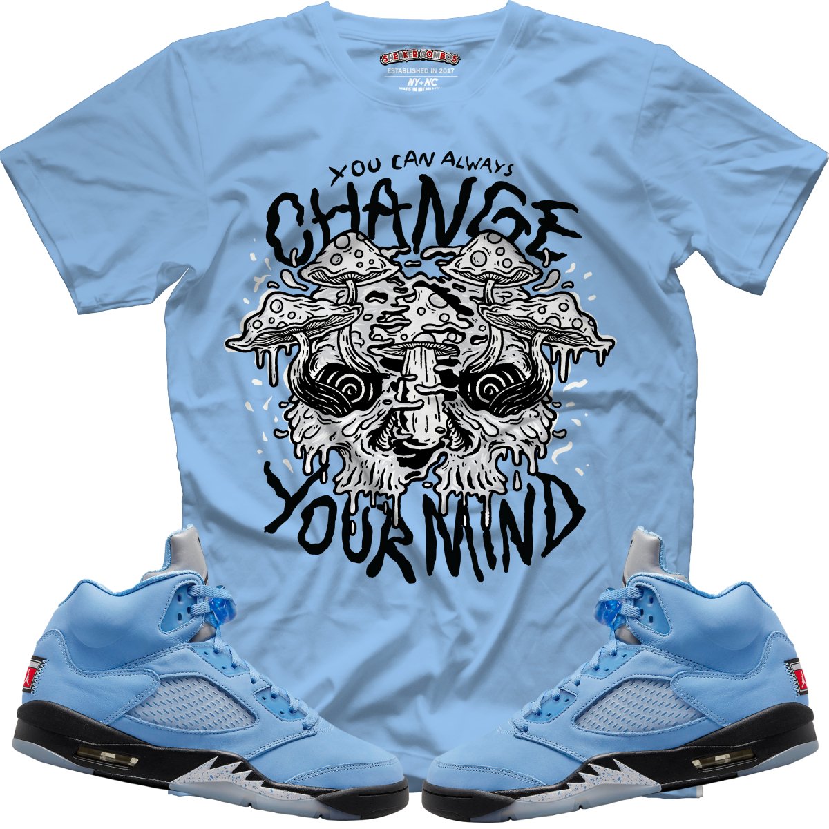 You Can Always Change Your Mind (Retro 5 UNC) T-Shirt
