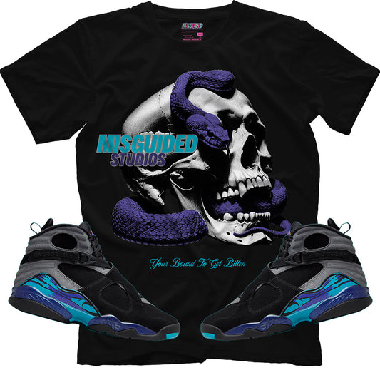 Bound To Get Bitten (Air Jordan 8 Aqua) T-Shirt