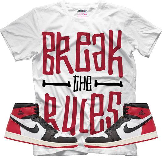 Break The Rules (Air Jordan 1 High OG Black Toe Reimagined) T-Shirt