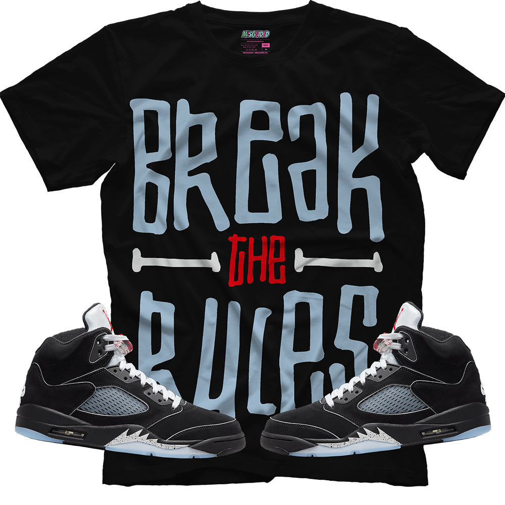 Break The Rules (Air Jordan 5 Black Metallic Reimagined) T-Shirt