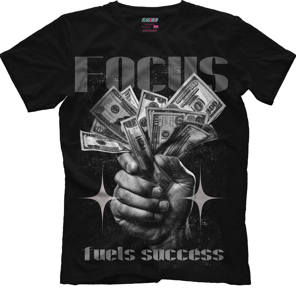 Focus Fuels Success (Air Jordan 4 Black Cat) T-Shirt
