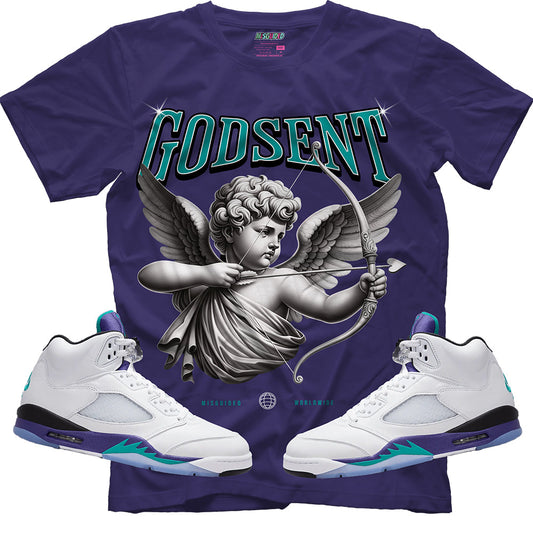 God Sent (Air Jordan 5 Grape) T-Shirt