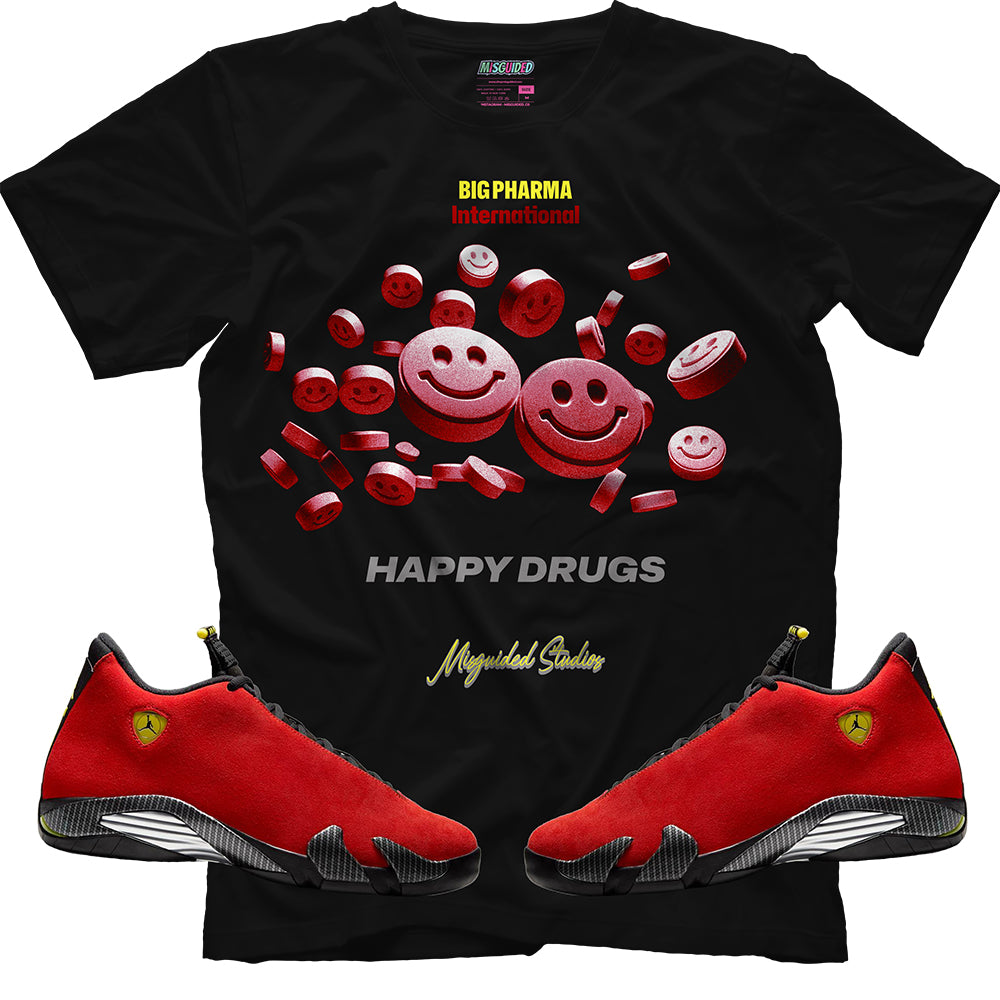 Happy Drugs (Air Jordan 14 Ferrari) T-Shirt