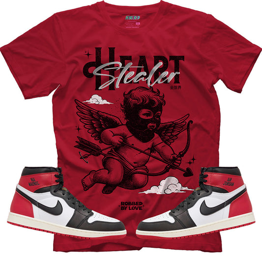 Heart Stealer (Air Jordan 1 High OG Black Toe Reimagined) T-Shirt