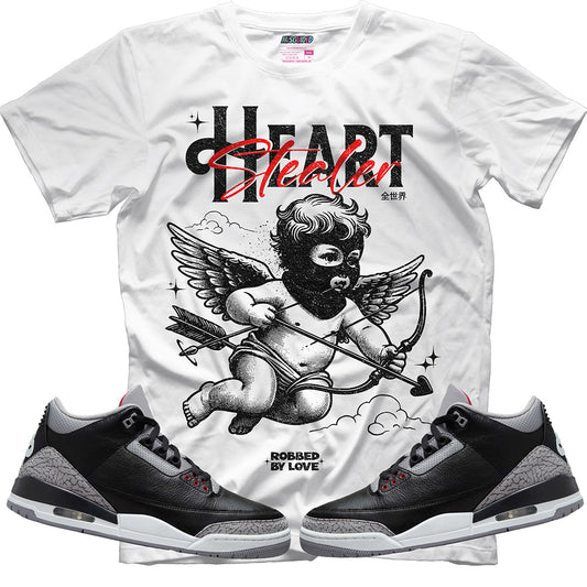 Robbed By Love (Air Jordan 3 Black Cement) T-Shirt